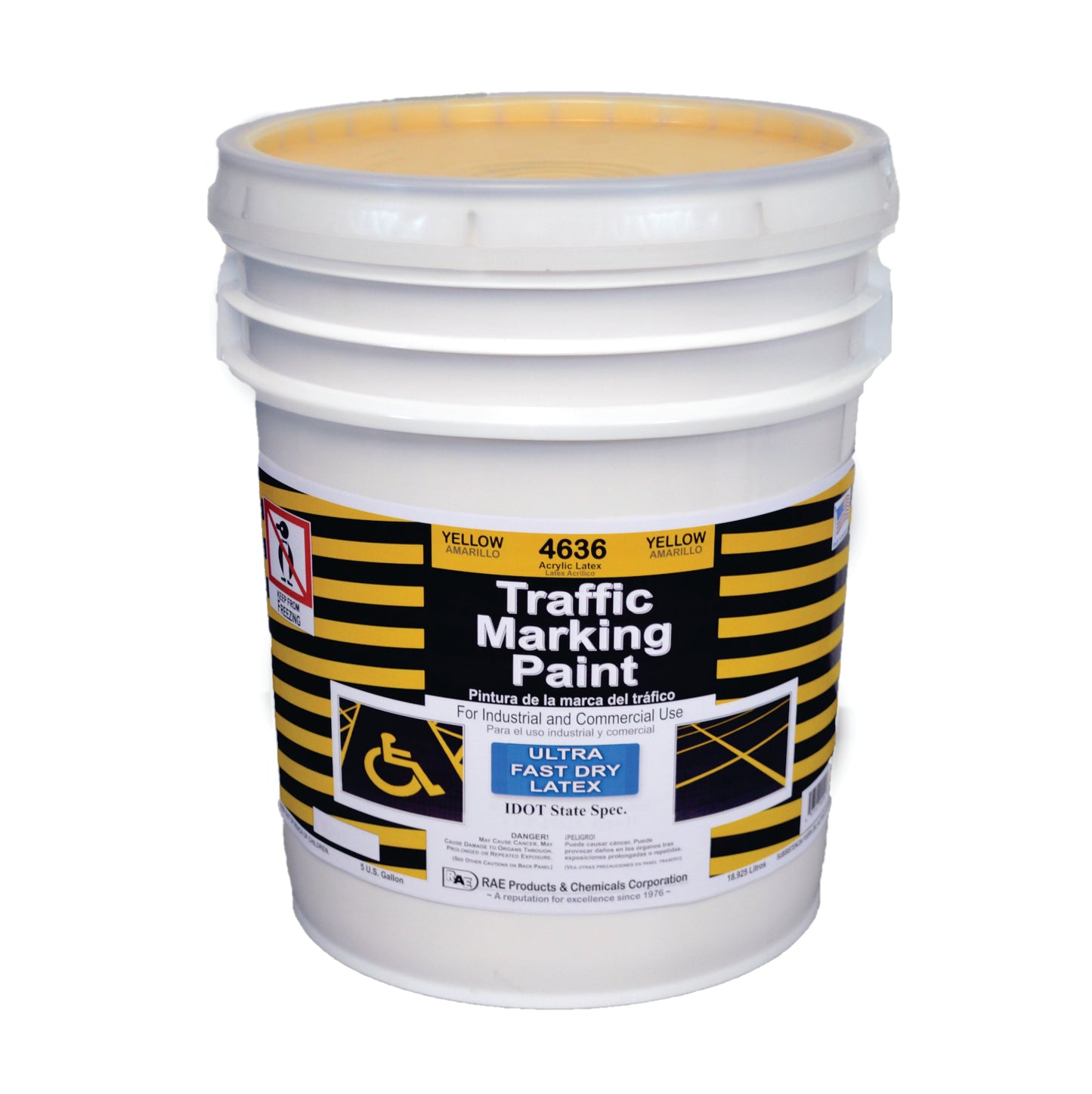 RAE Ultra-Fast Dry Latex Yellow 5 gallons