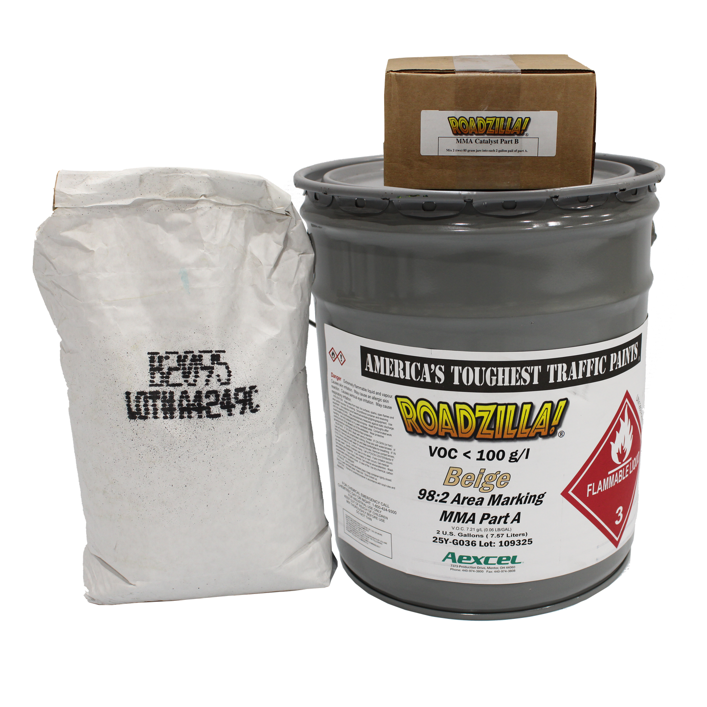 Roadzilla 98:2 Marking Paint Beige Full Set