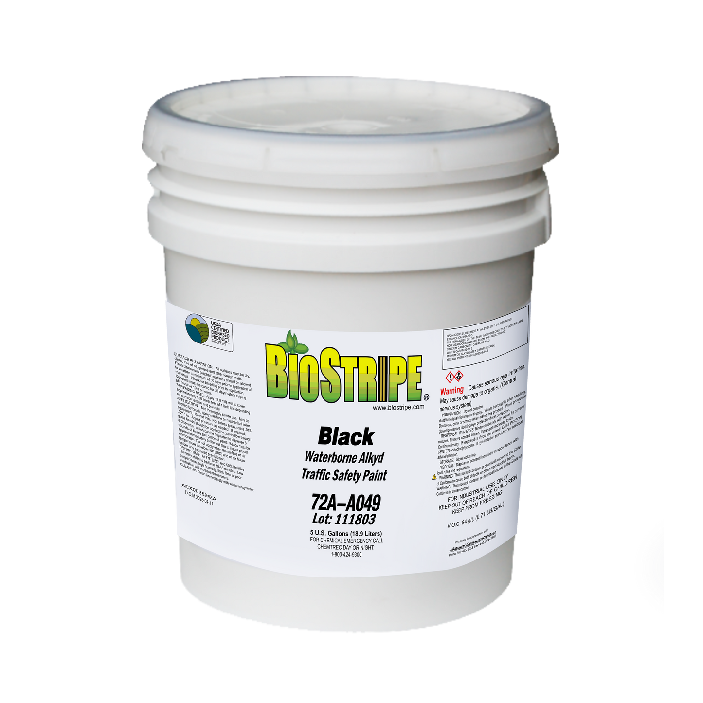 Waterborne Alkyd Traffic Paint Black