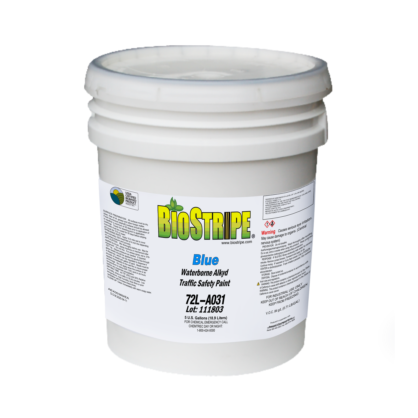 Waterborne Alkyd Traffic Paint Blue