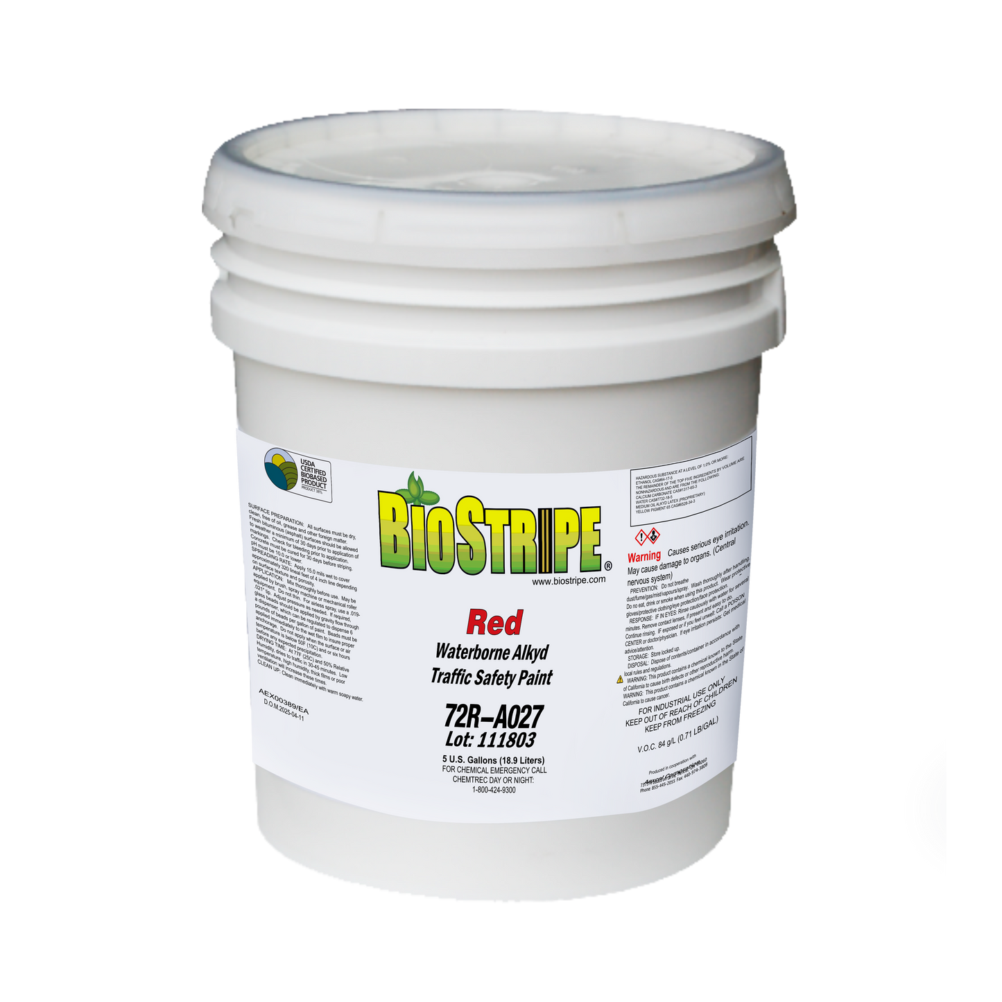 Waterborne Alkyd Traffic Paint Red