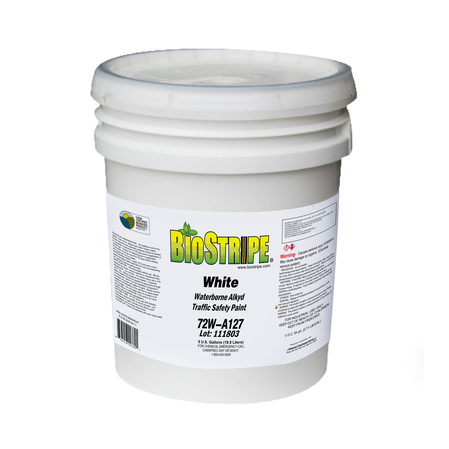 Waterborne Alkyd Traffic Paint White