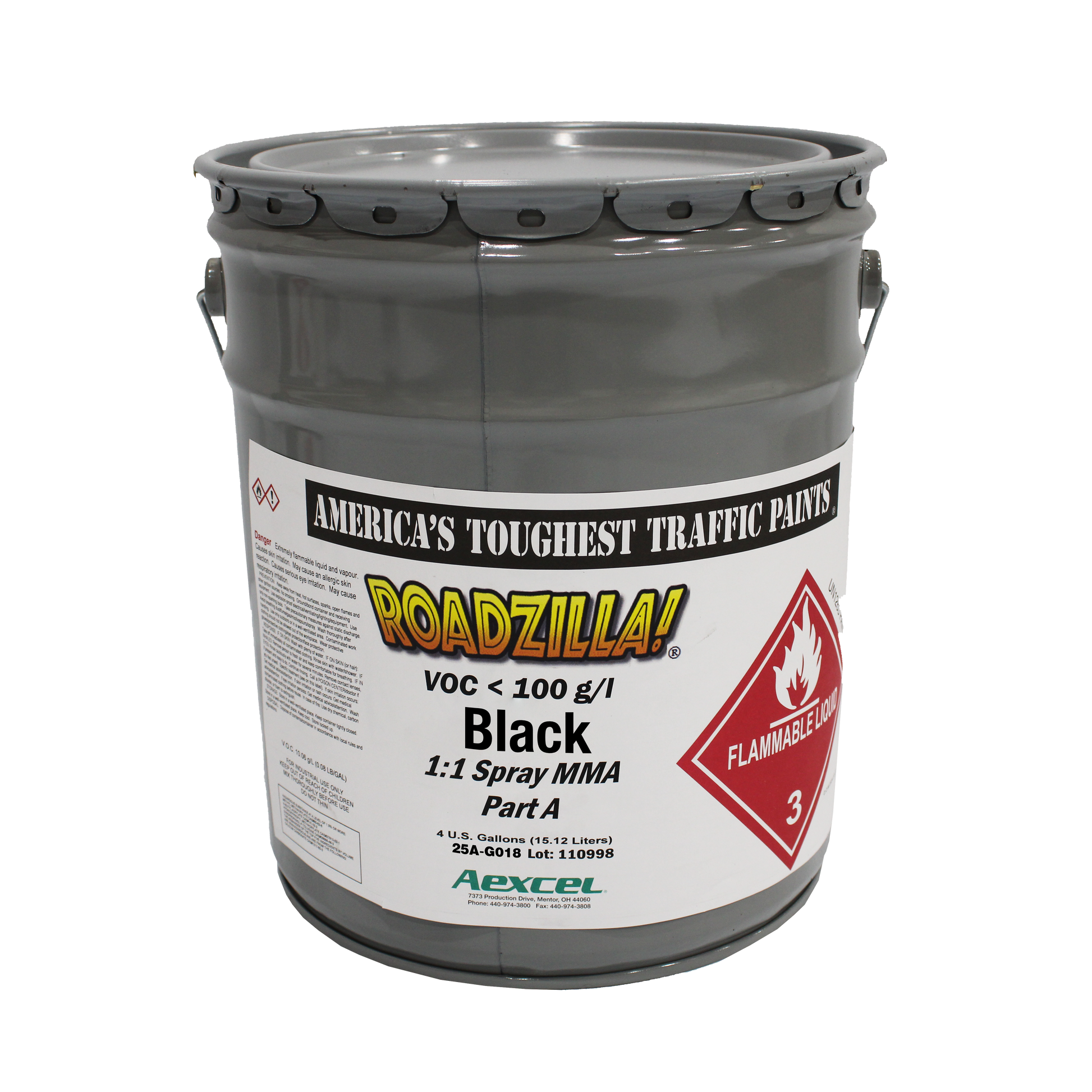 individual drum picture of Black Roadzilla 1:1 MMA paint