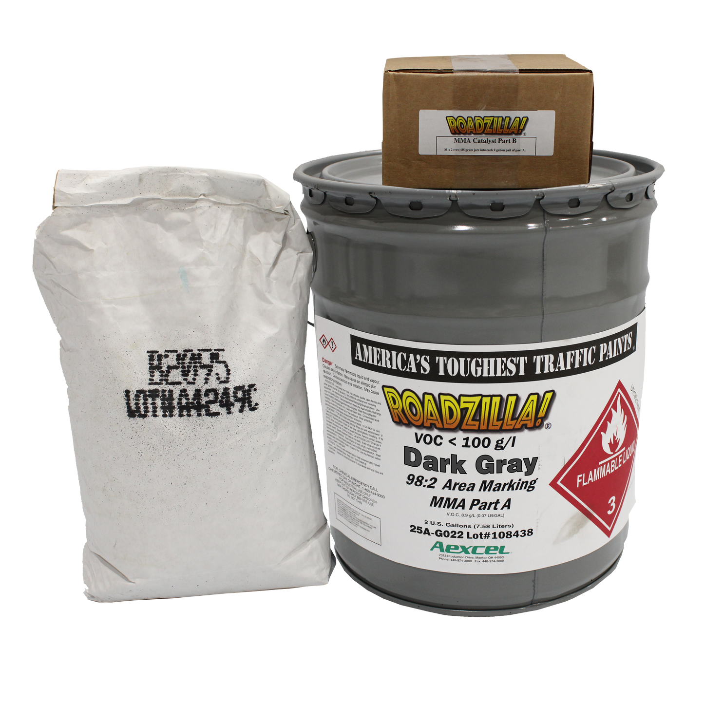 Roadzilla 98:2 Marking Paint Dark Gray Full Set