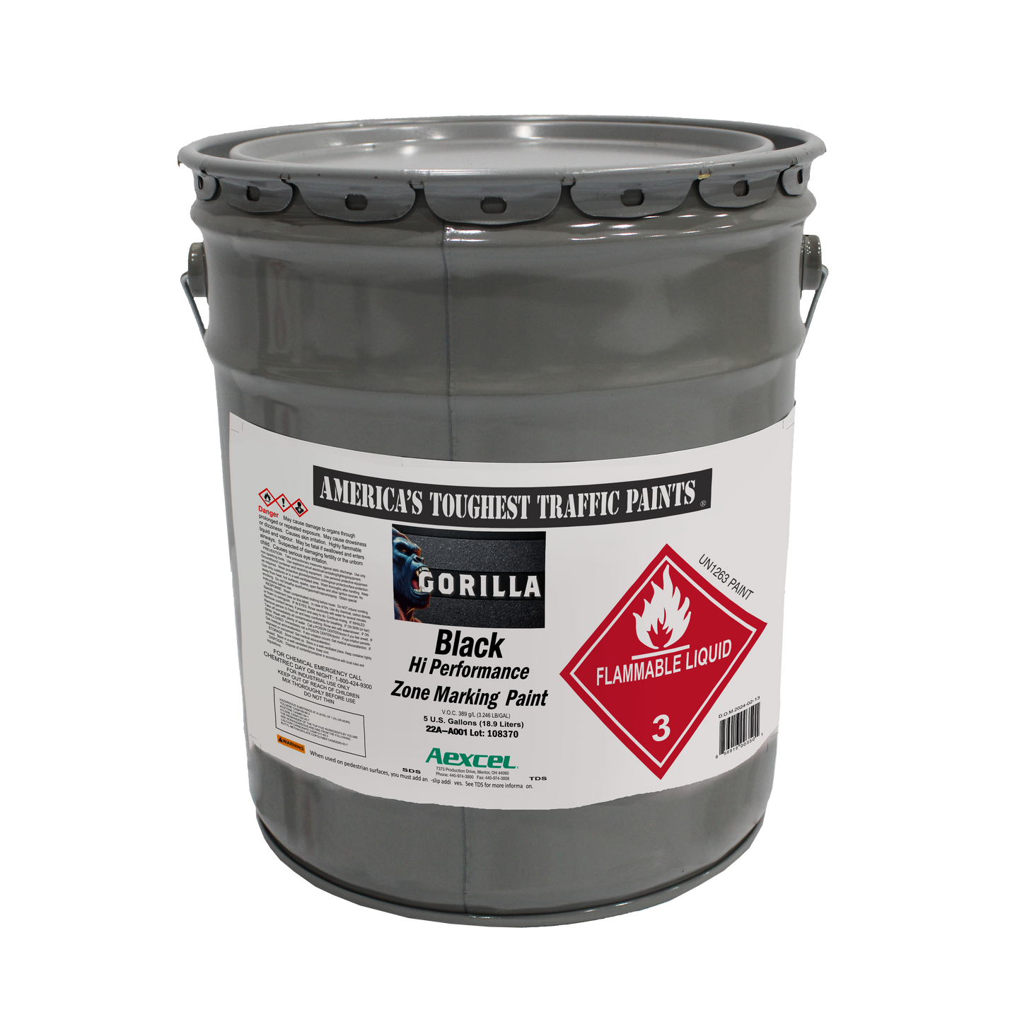 Gorilla Solvent-borne Acrylic Marking Paint Black