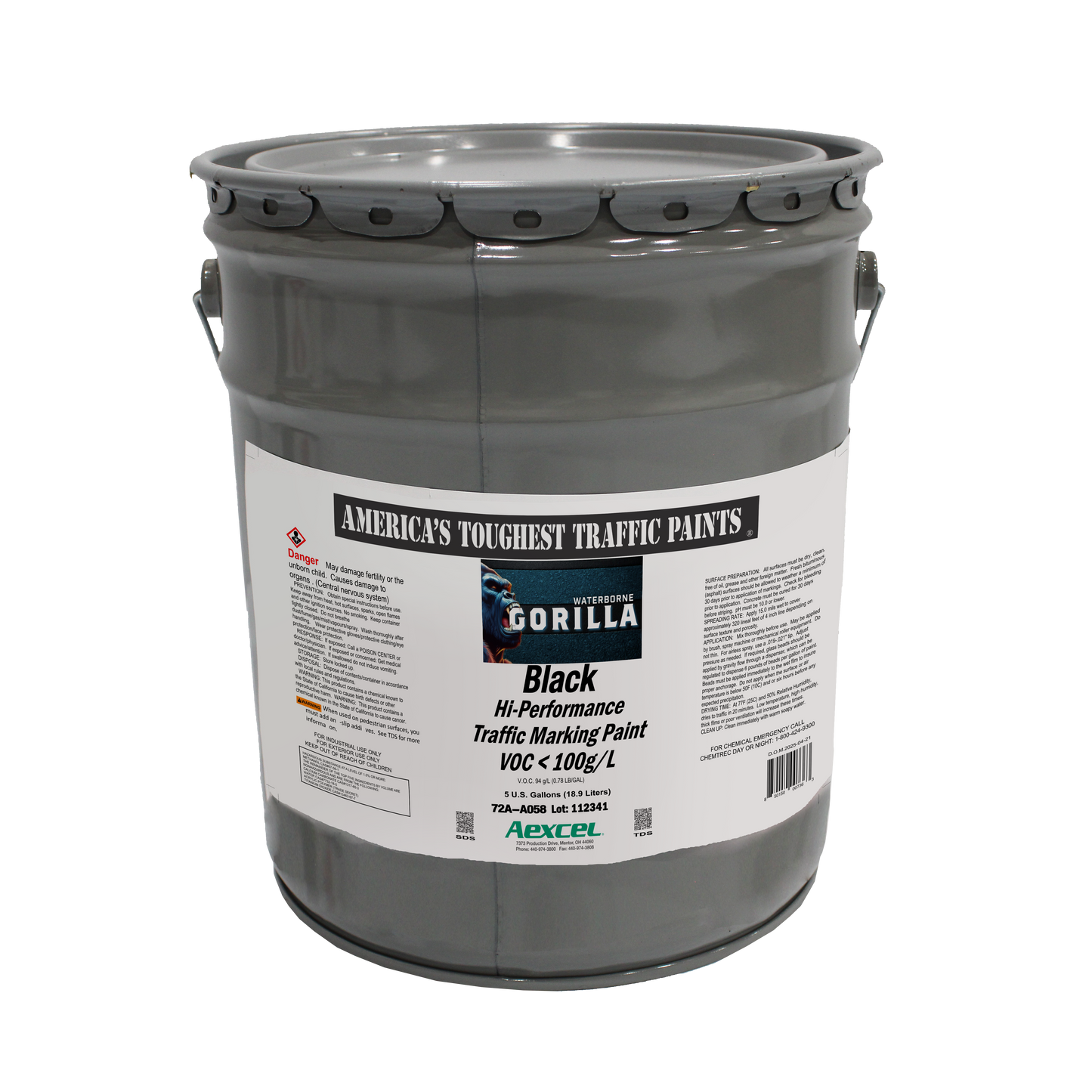 Gorilla Waterborne Marking Paint Black