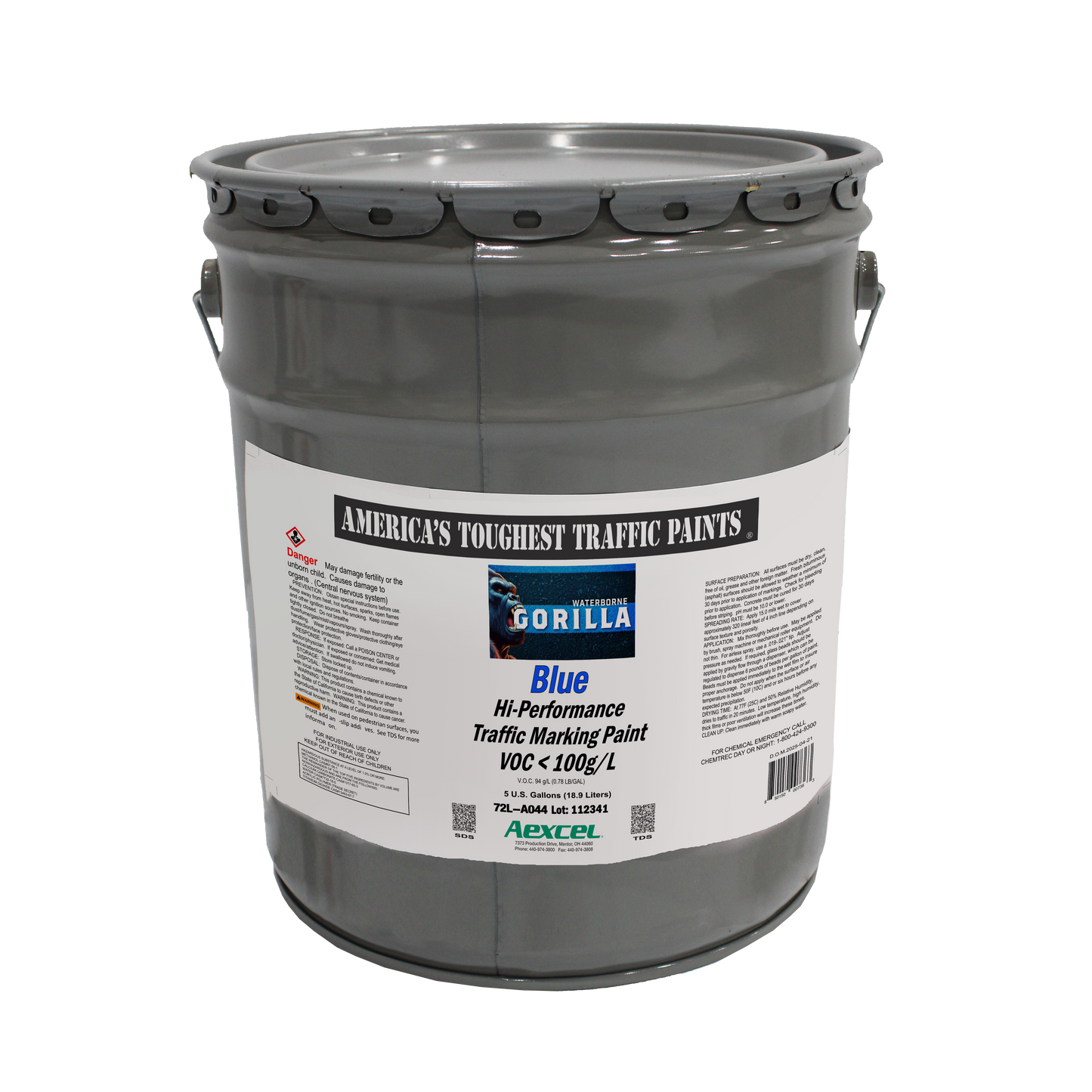 Gorilla Waterborne Marking Paint Blue
