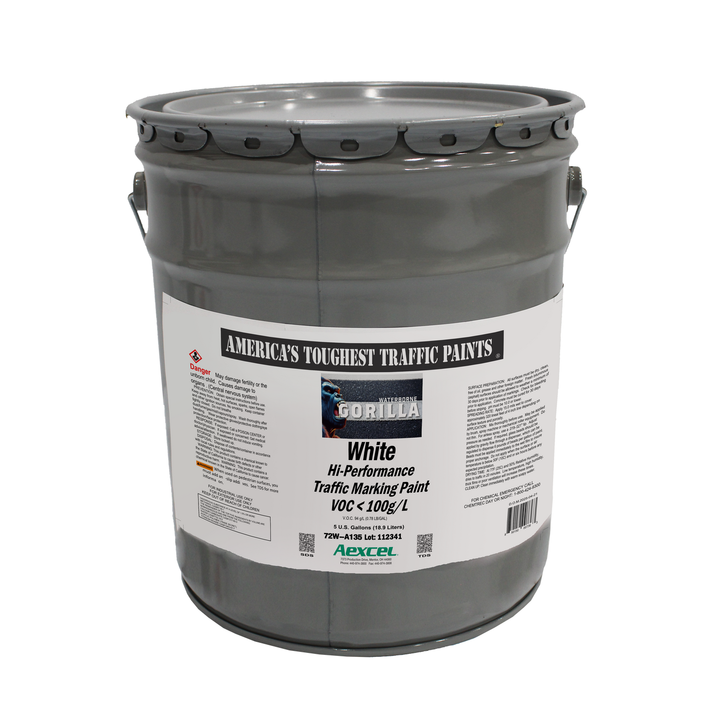 Gorilla Waterborne Marking Paint White