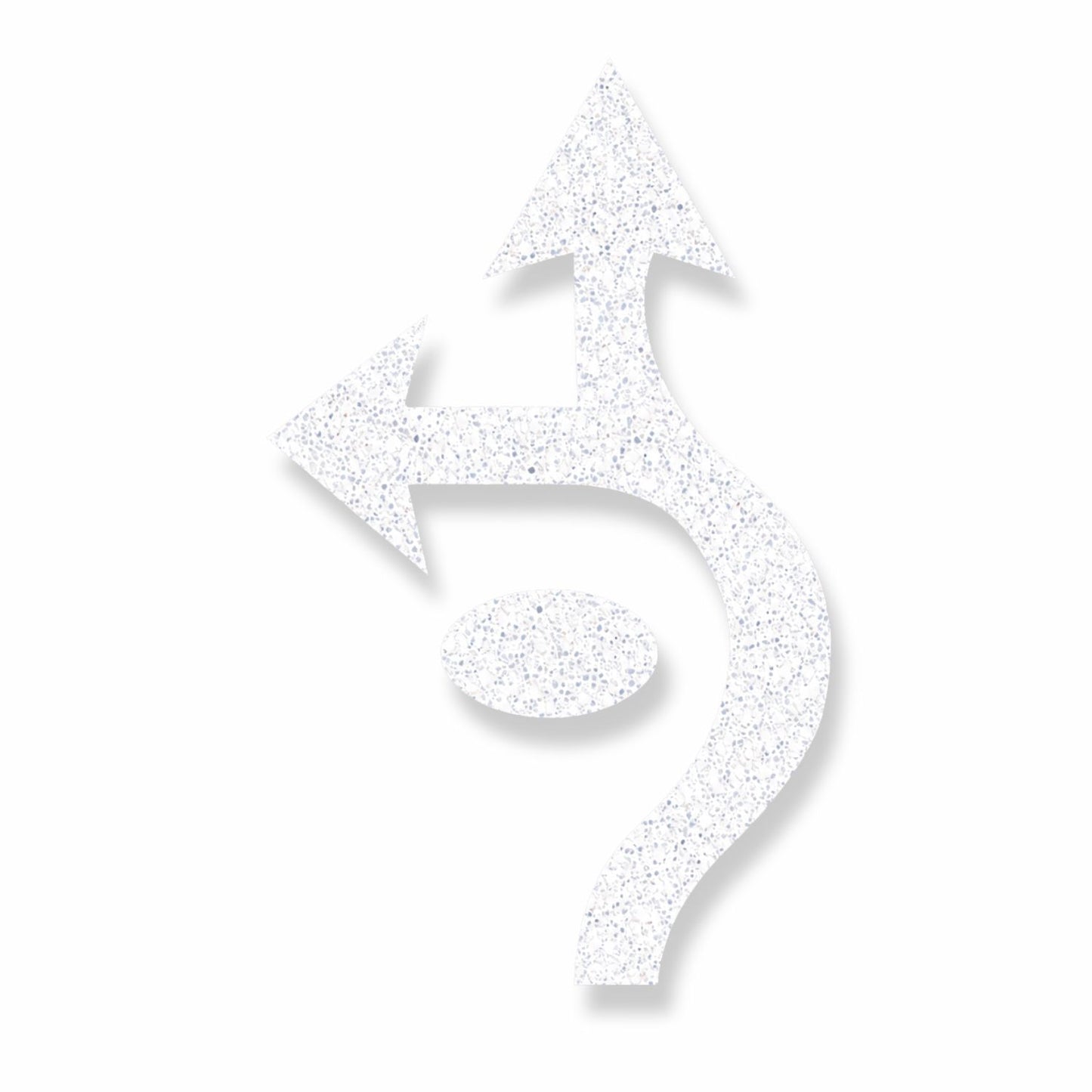 Preformed Thermoplastic Roundabout Arrow (Left, Thru, Circle)