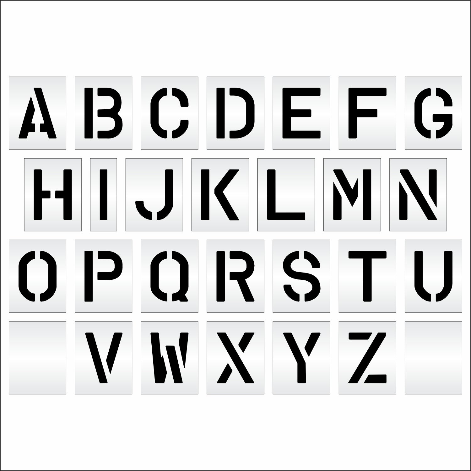 10" Alphabet Kit Full set