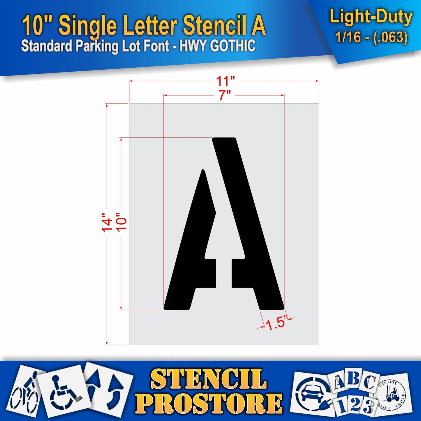 10" Alphabet Kit Stencil