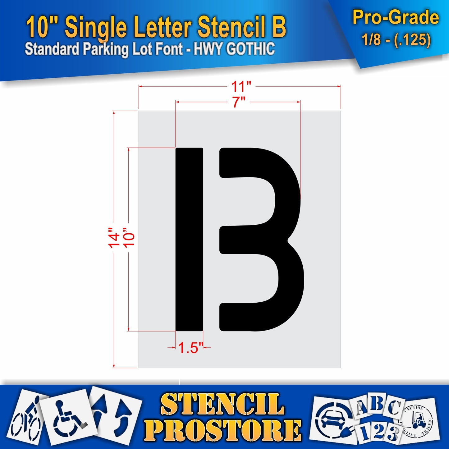 10" Alphabet Kit Stencil