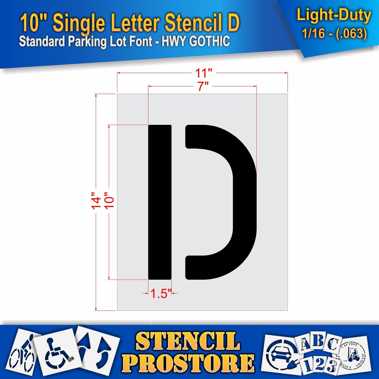 10" Alphabet Kit Stencil