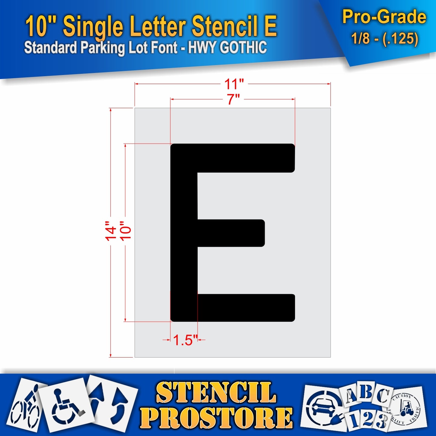 10" Alphabet Kit Stencil
