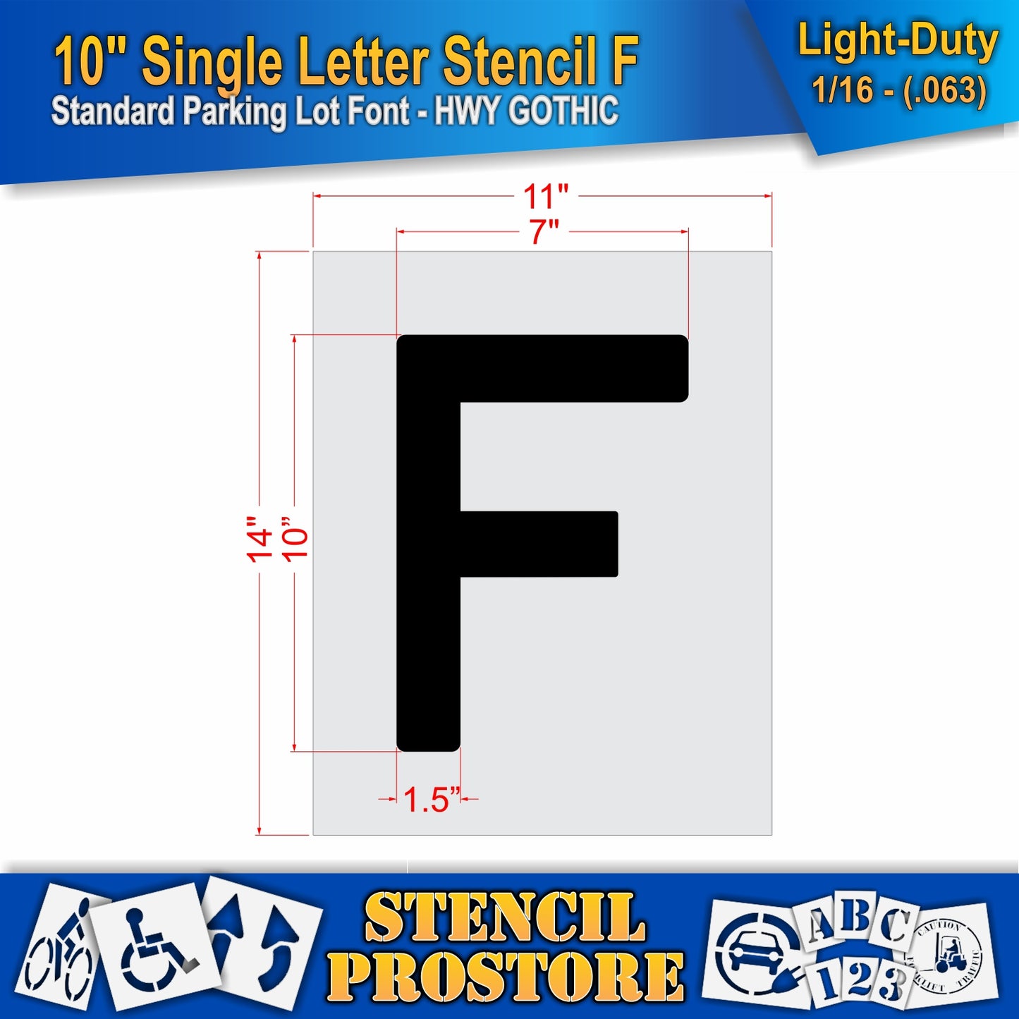 10" Alphabet Kit Stencil