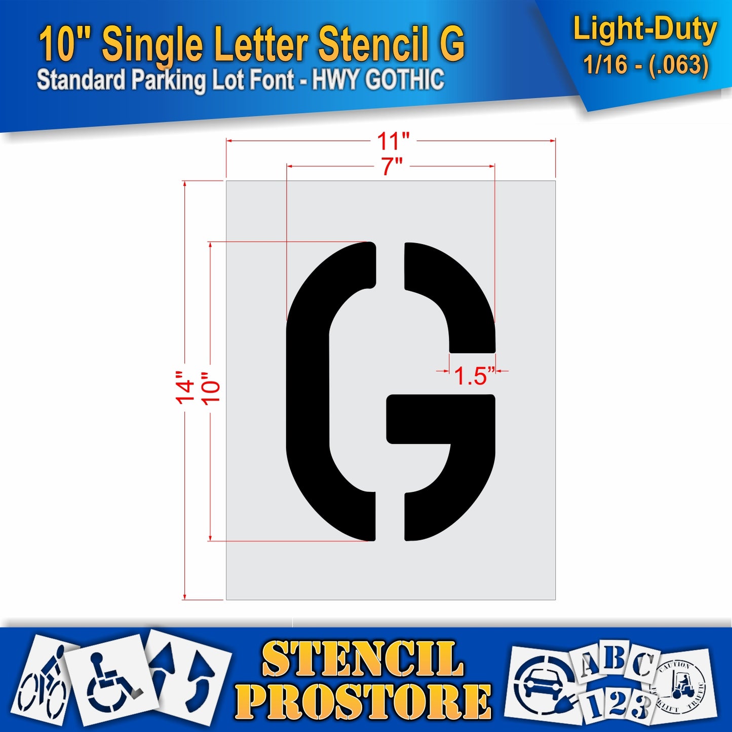 10" Alphabet Kit Stencil