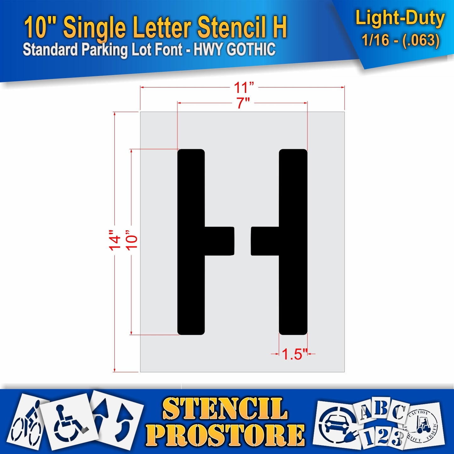 10" Alphabet Kit Stencil