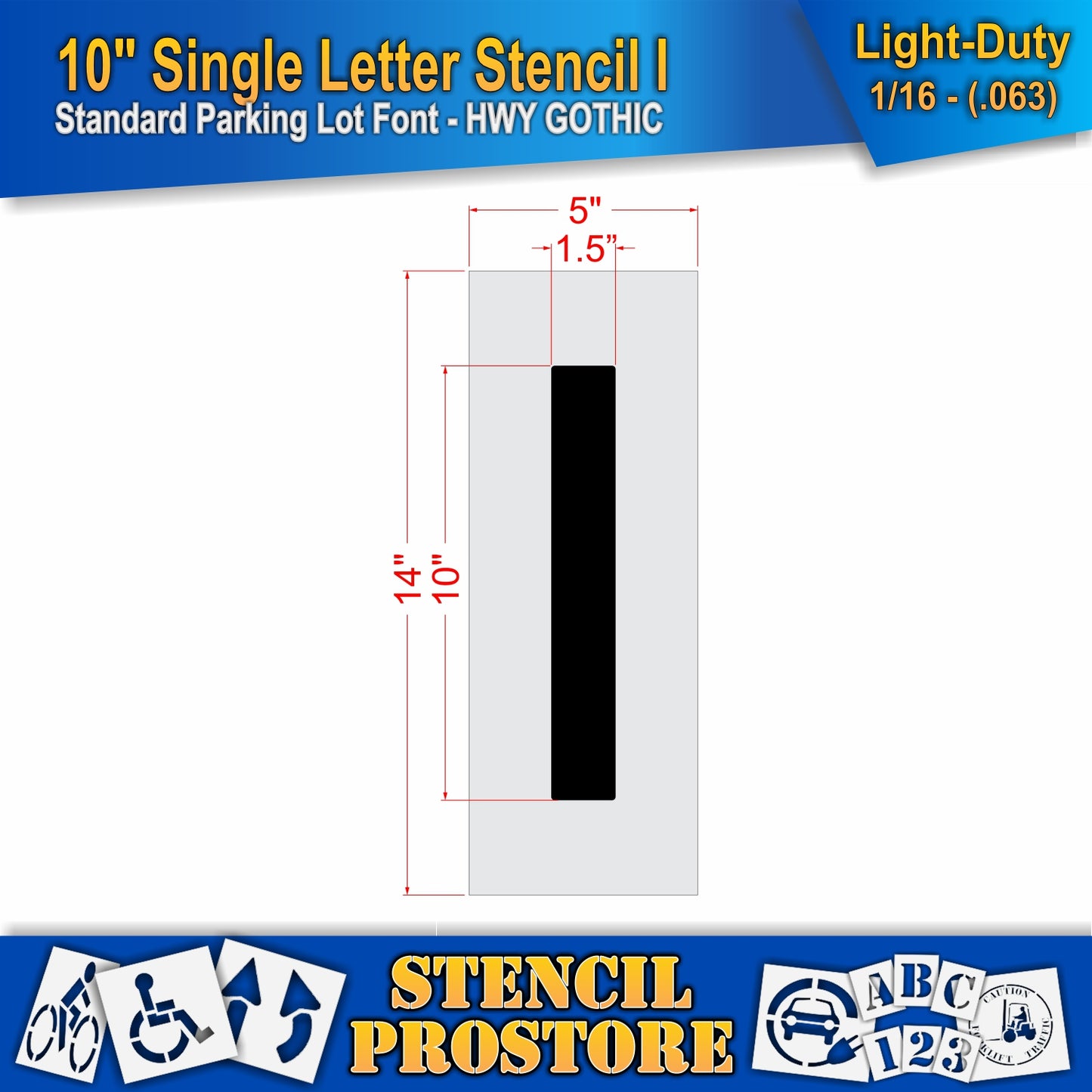 10" Alphabet Kit Stencil