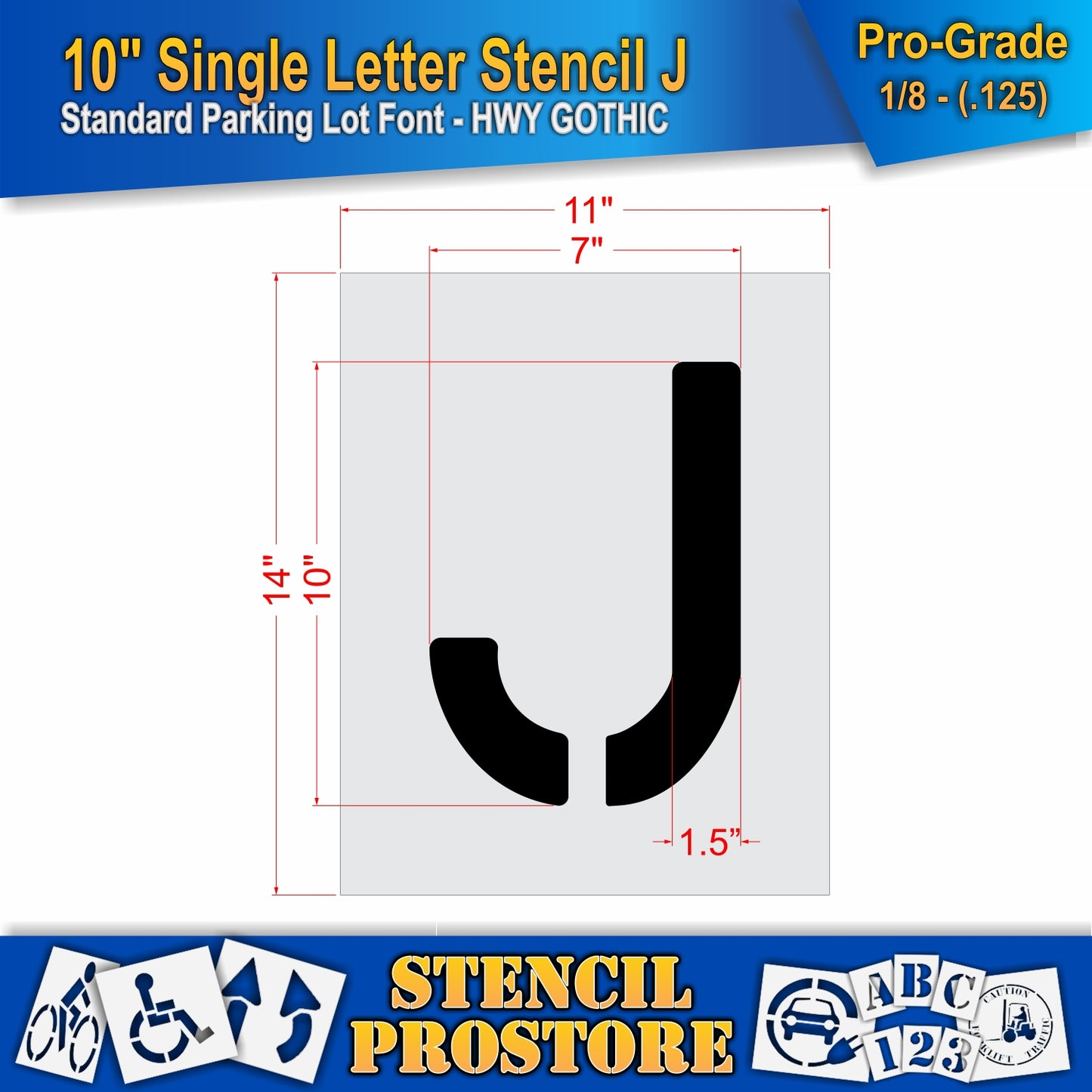 10" Alphabet Kit Stencil