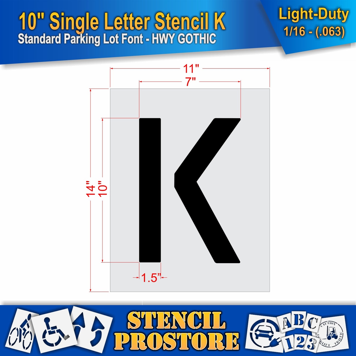 10" Alphabet Kit Stencil
