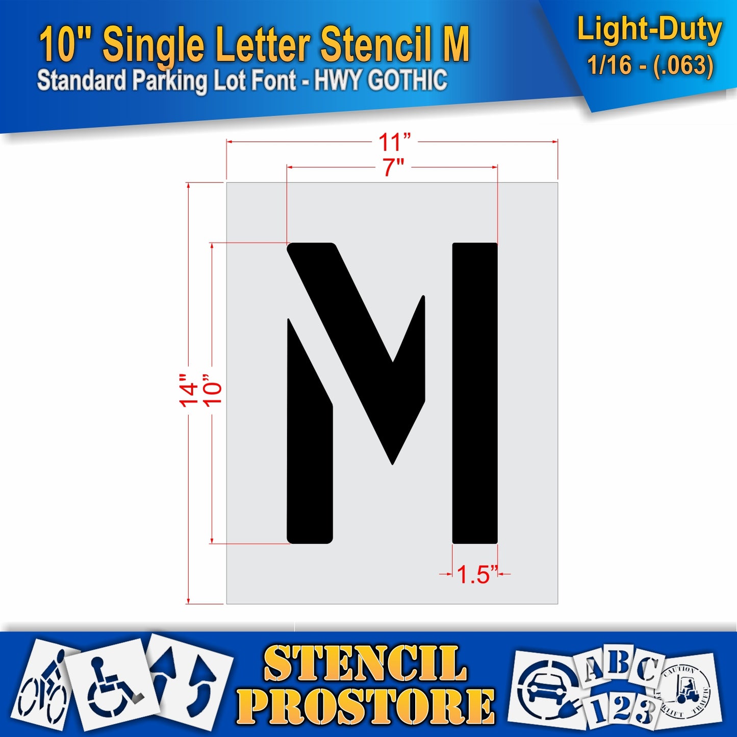 10" Alphabet Kit Stencil