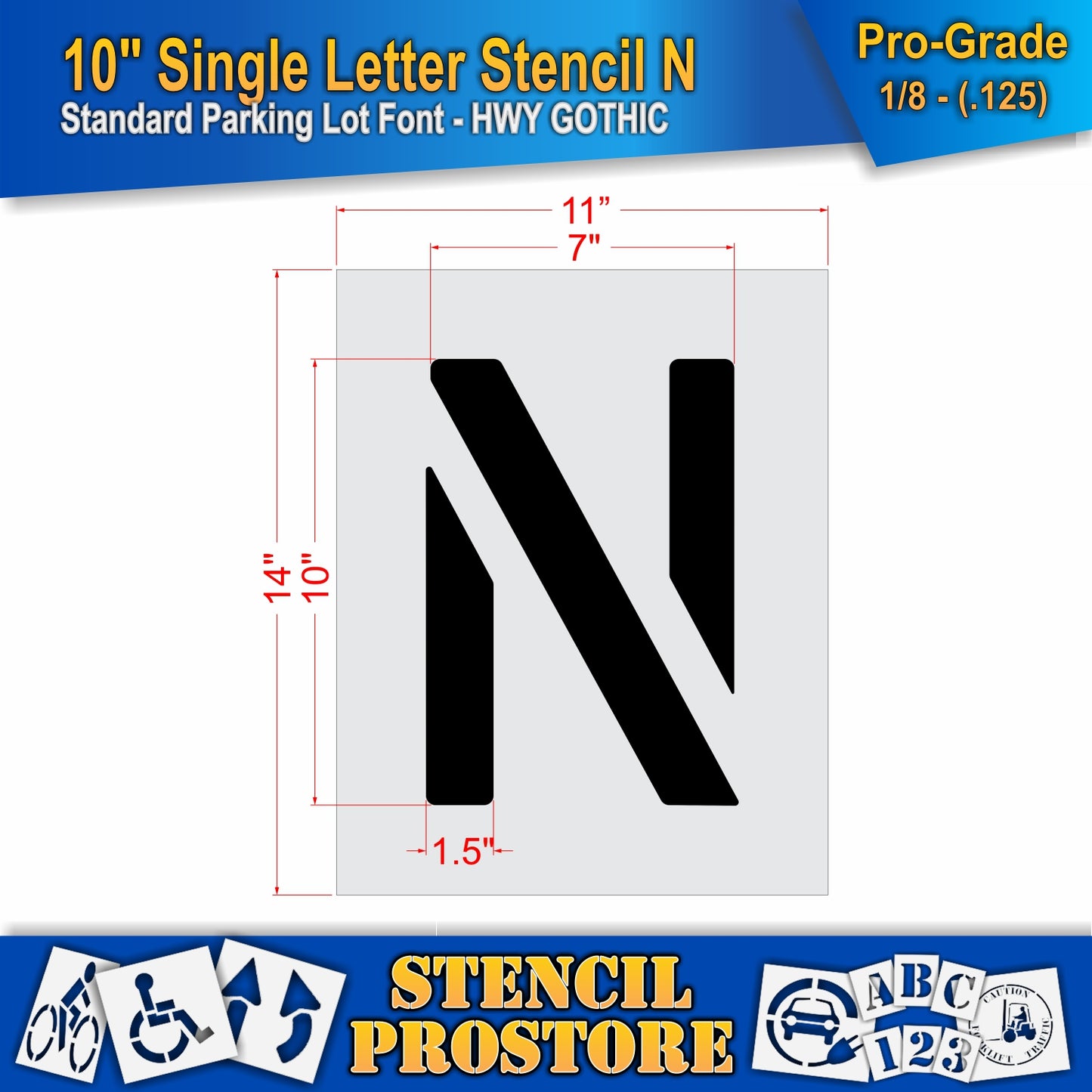 10" Alphabet Kit Stencil
