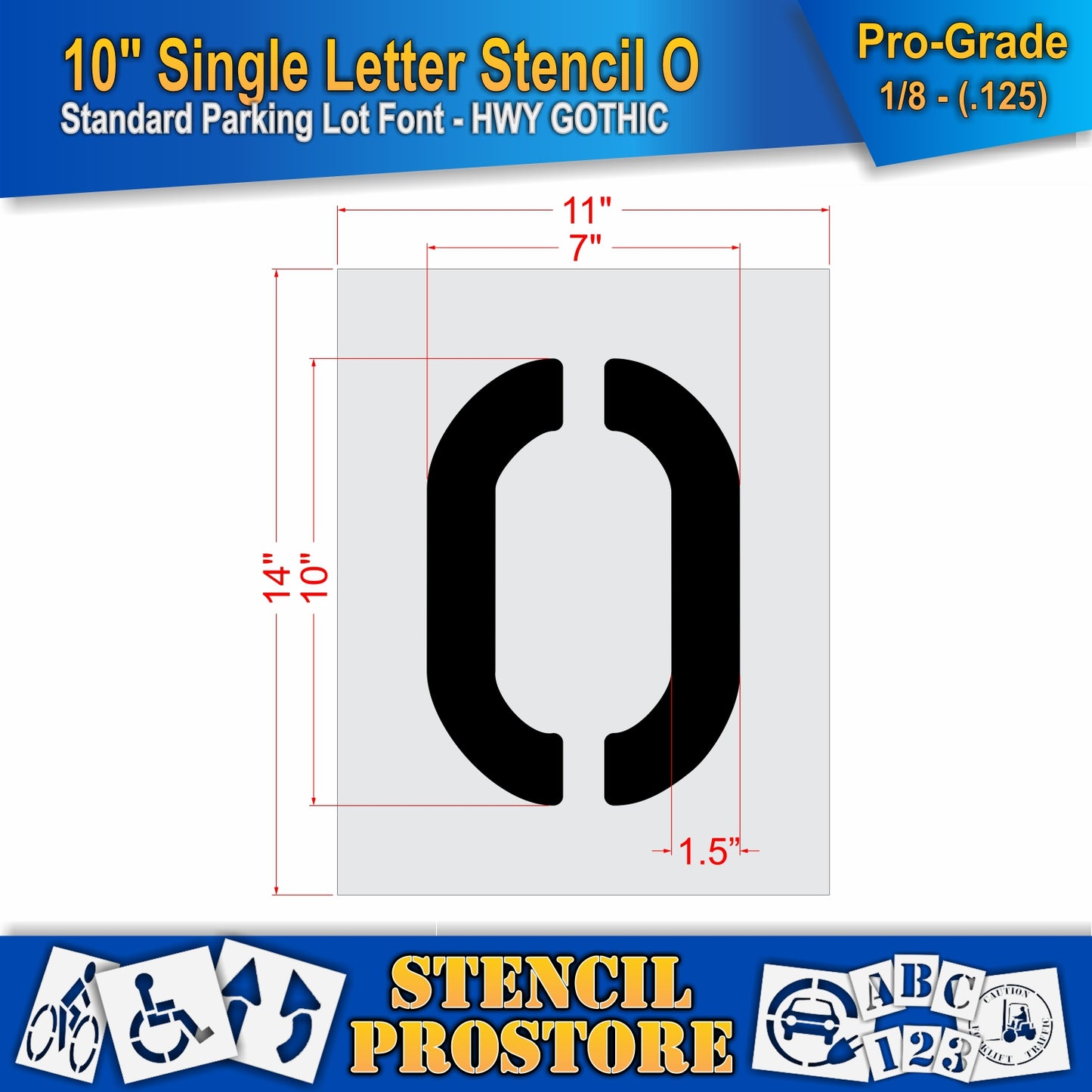 10" Alphabet Kit Stencil