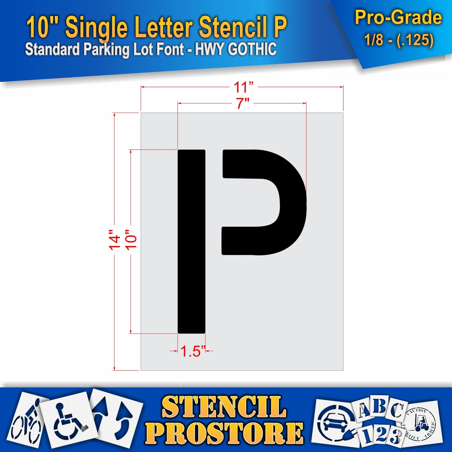 10" Alphabet Kit Stencil