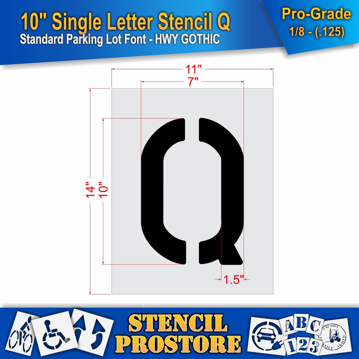 10" Alphabet Kit Stencil
