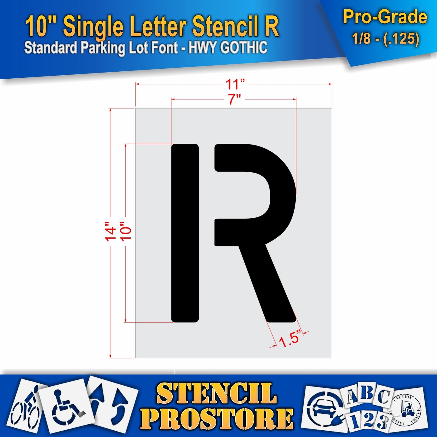 10" Alphabet Kit Stencil
