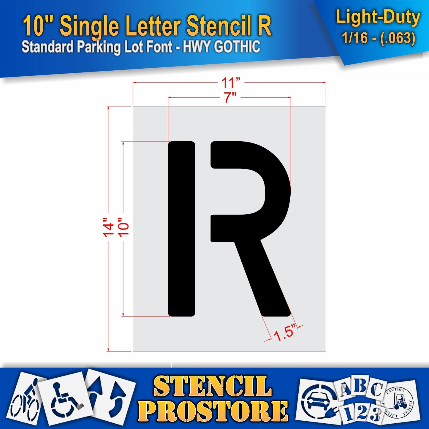 10" Alphabet Kit Stencil