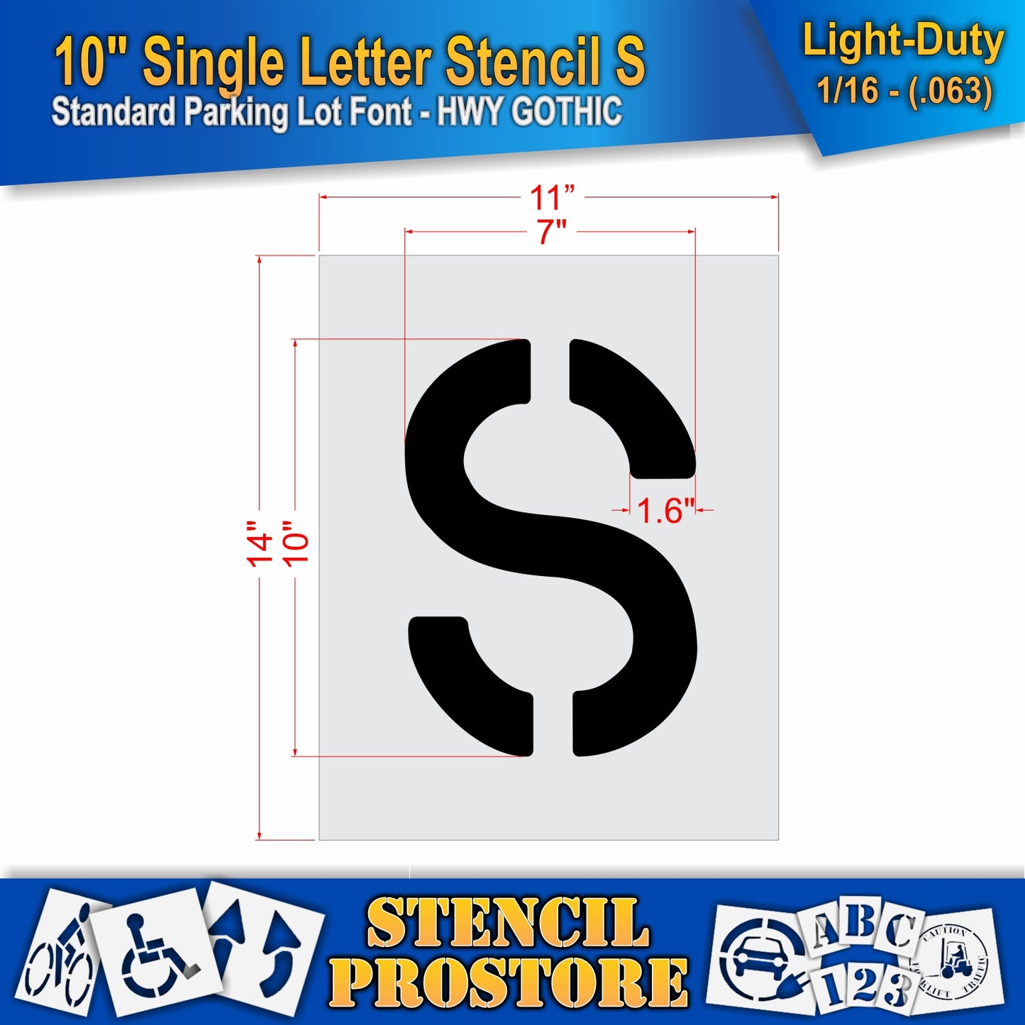 10" Alphabet Kit Stencil