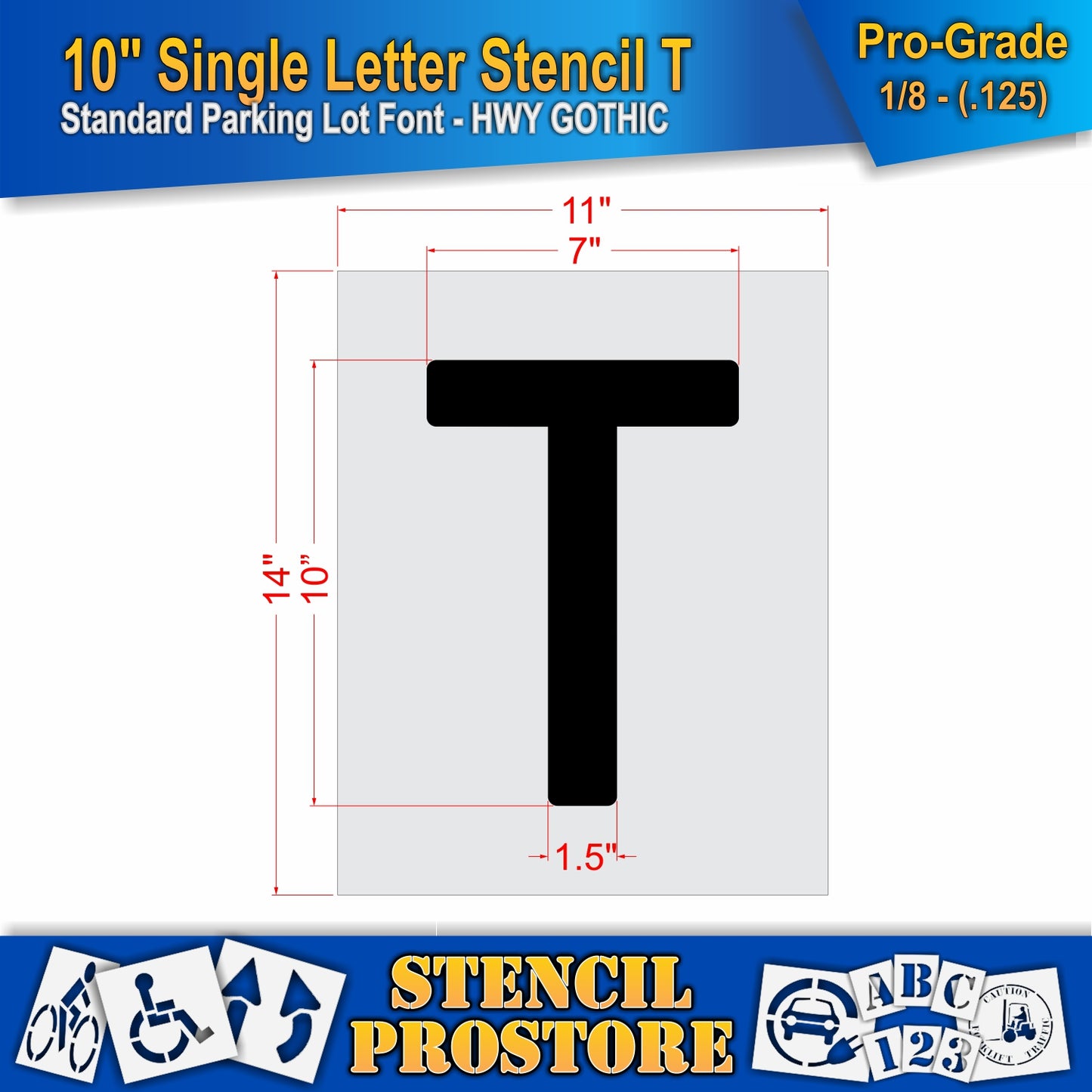 10" Alphabet Kit Stencil