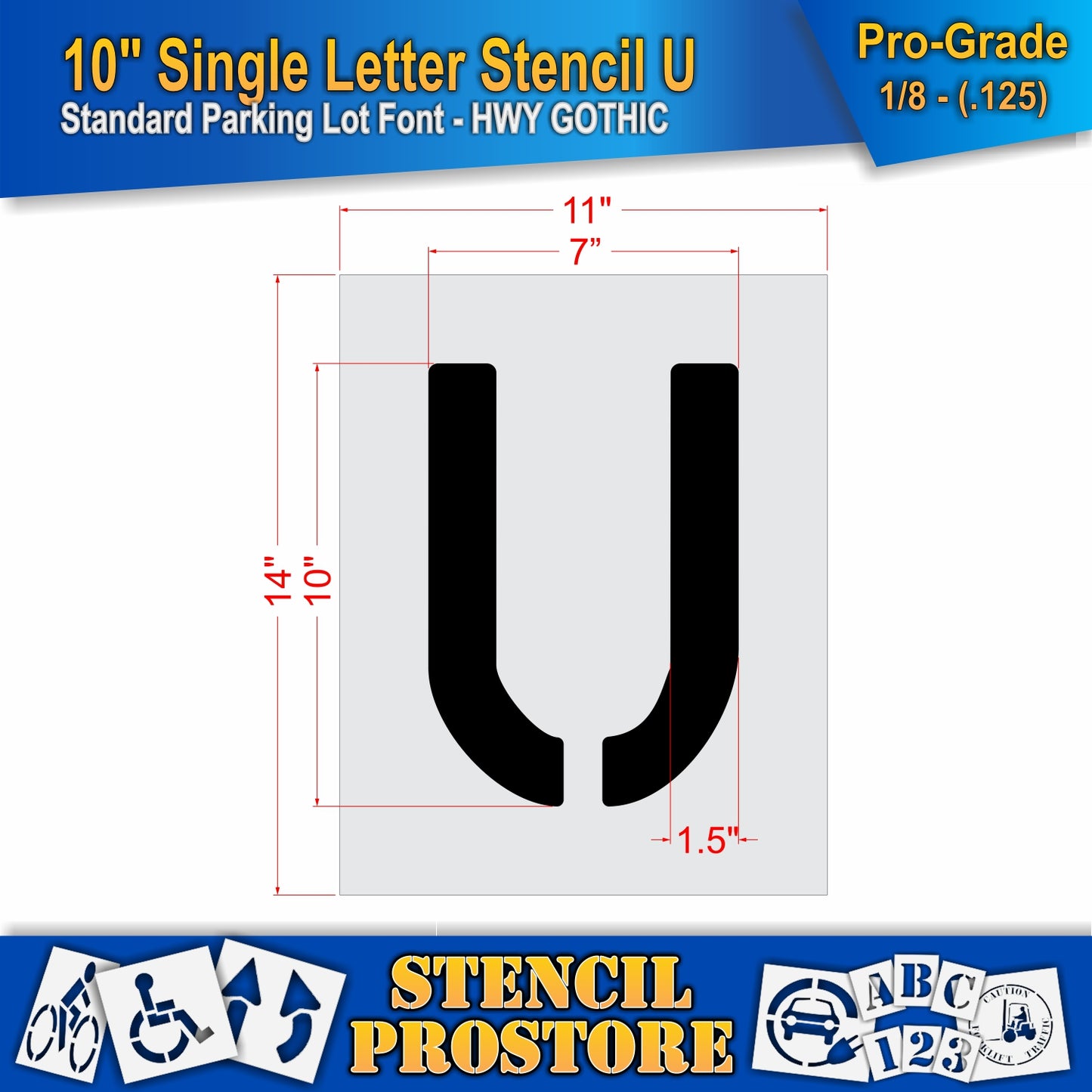 10" Alphabet Kit Stencil