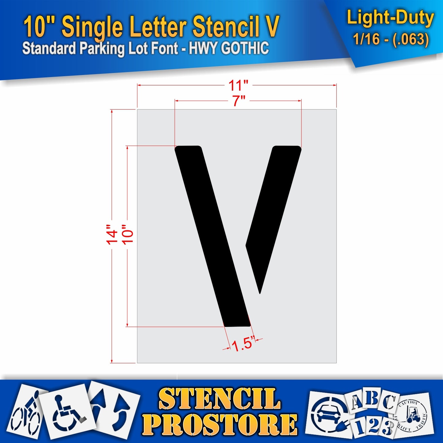 10" Alphabet Kit Stencil