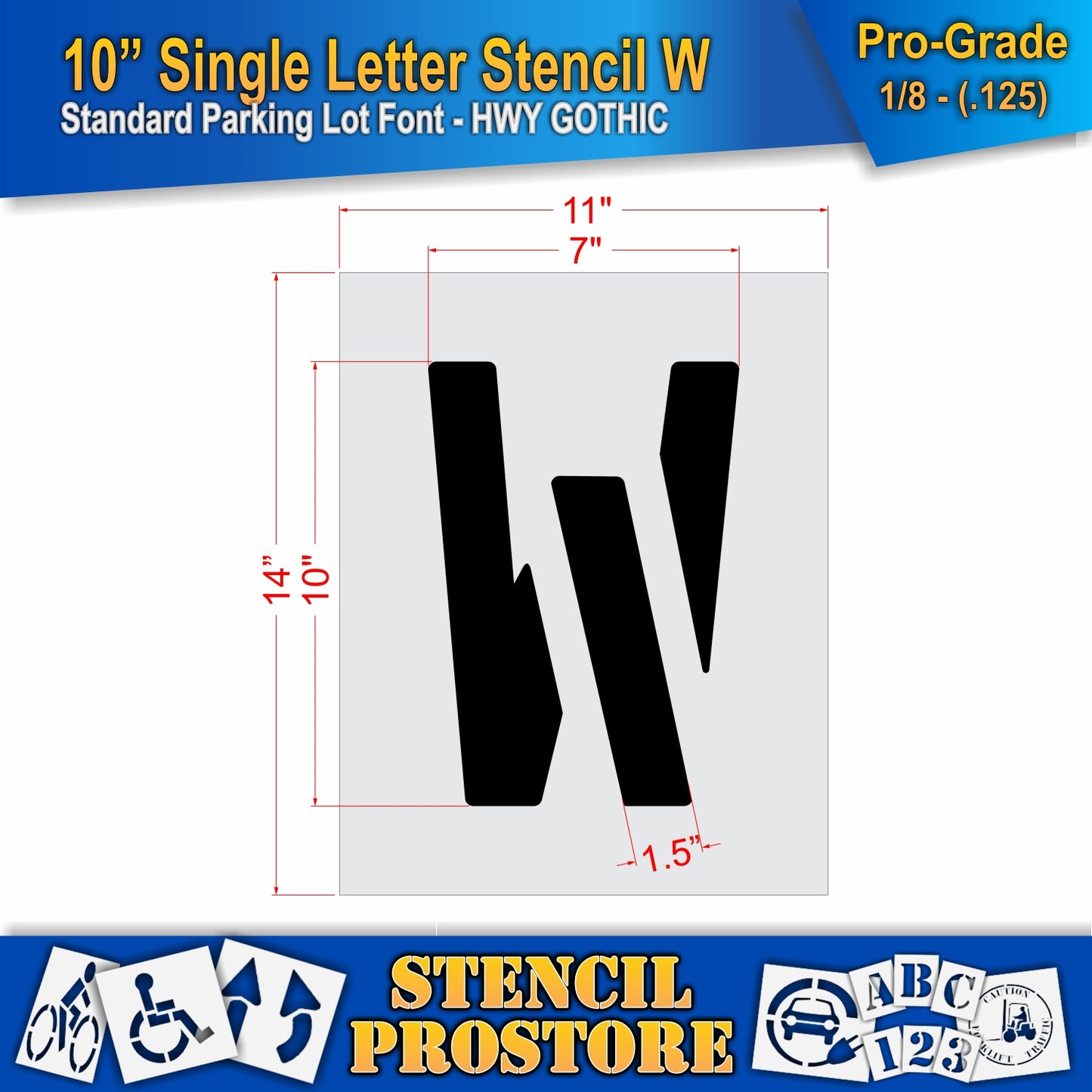 10" Alphabet Kit Stencil