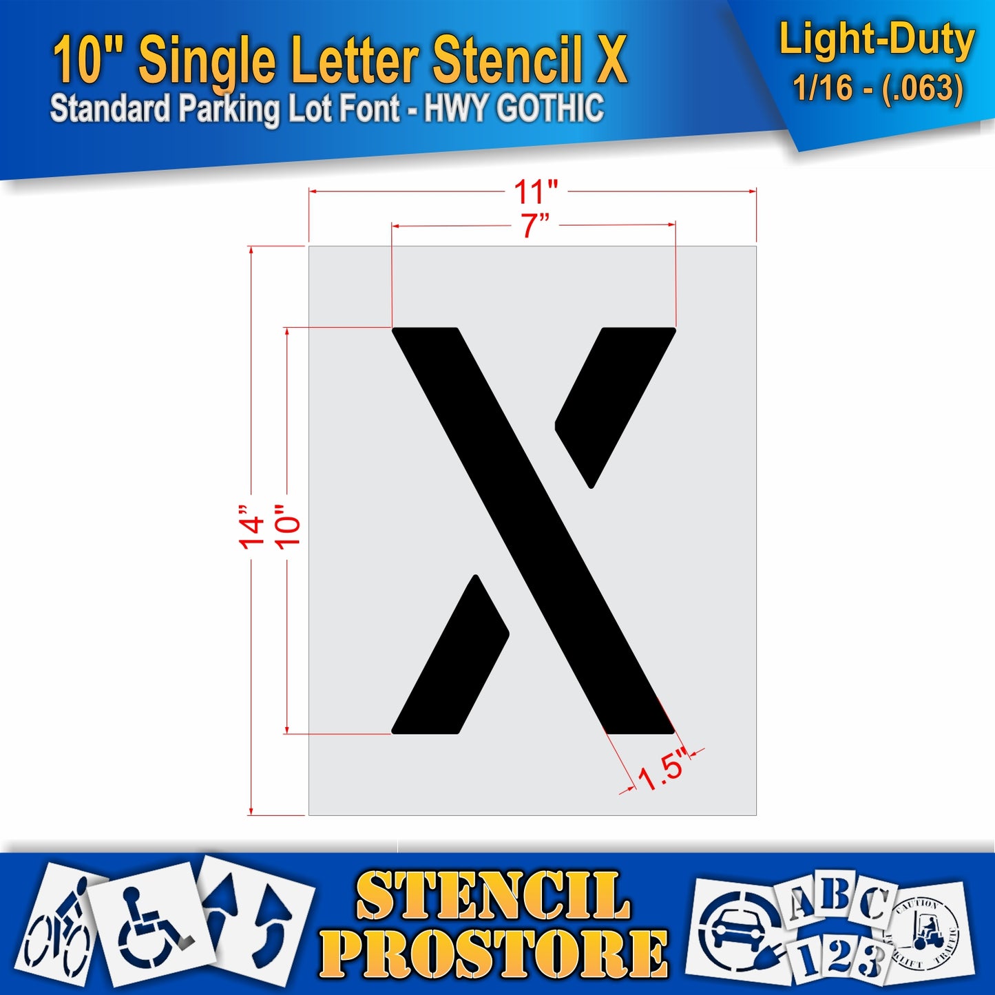 10" Alphabet Kit Stencil