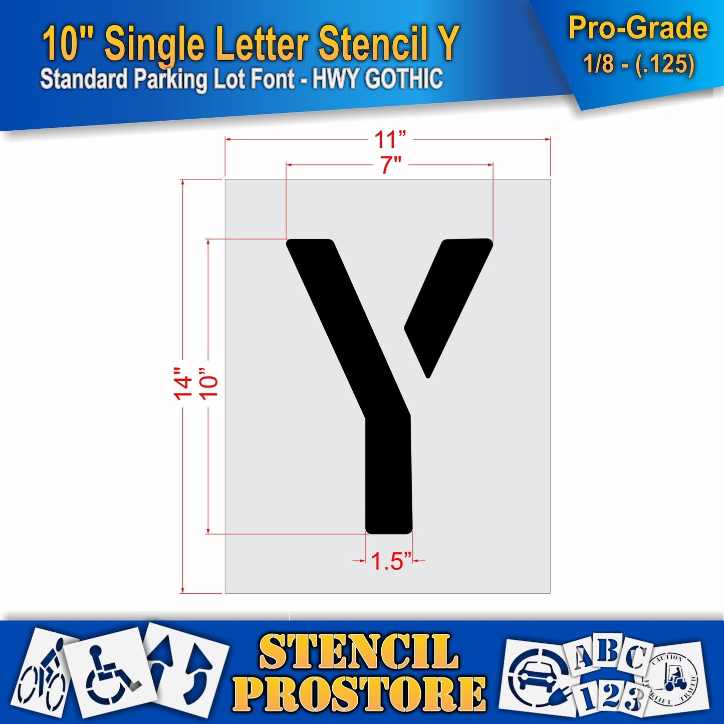 10" Alphabet Kit Stencil