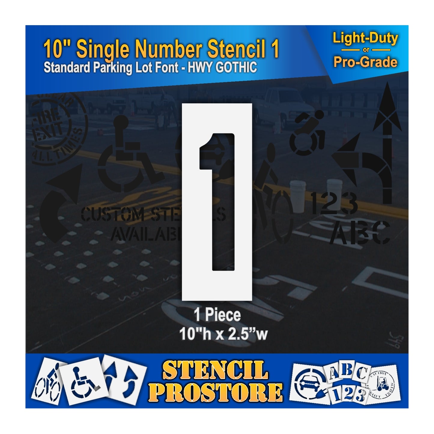 10" Number Kit Stencil