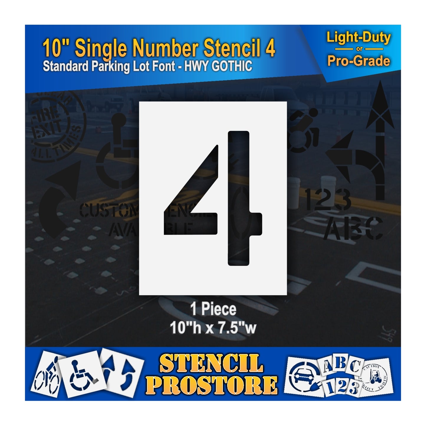 10" Number Kit Stencil