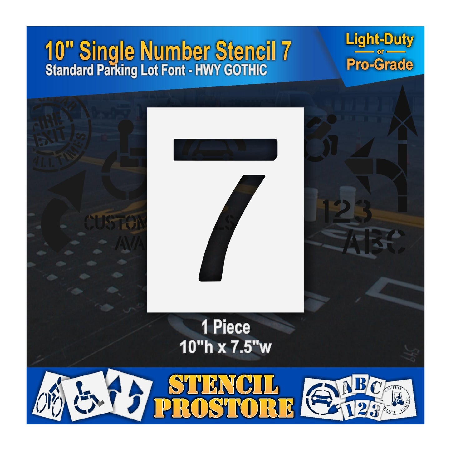10" Number Kit Stencil