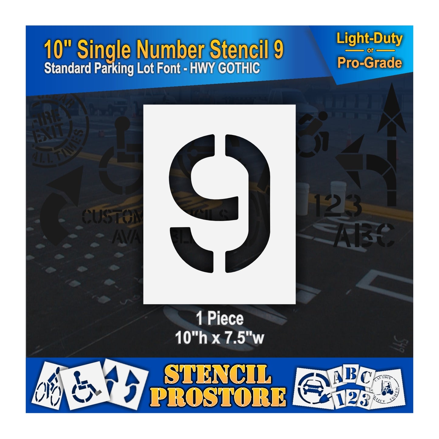 10" Number Kit Stencil