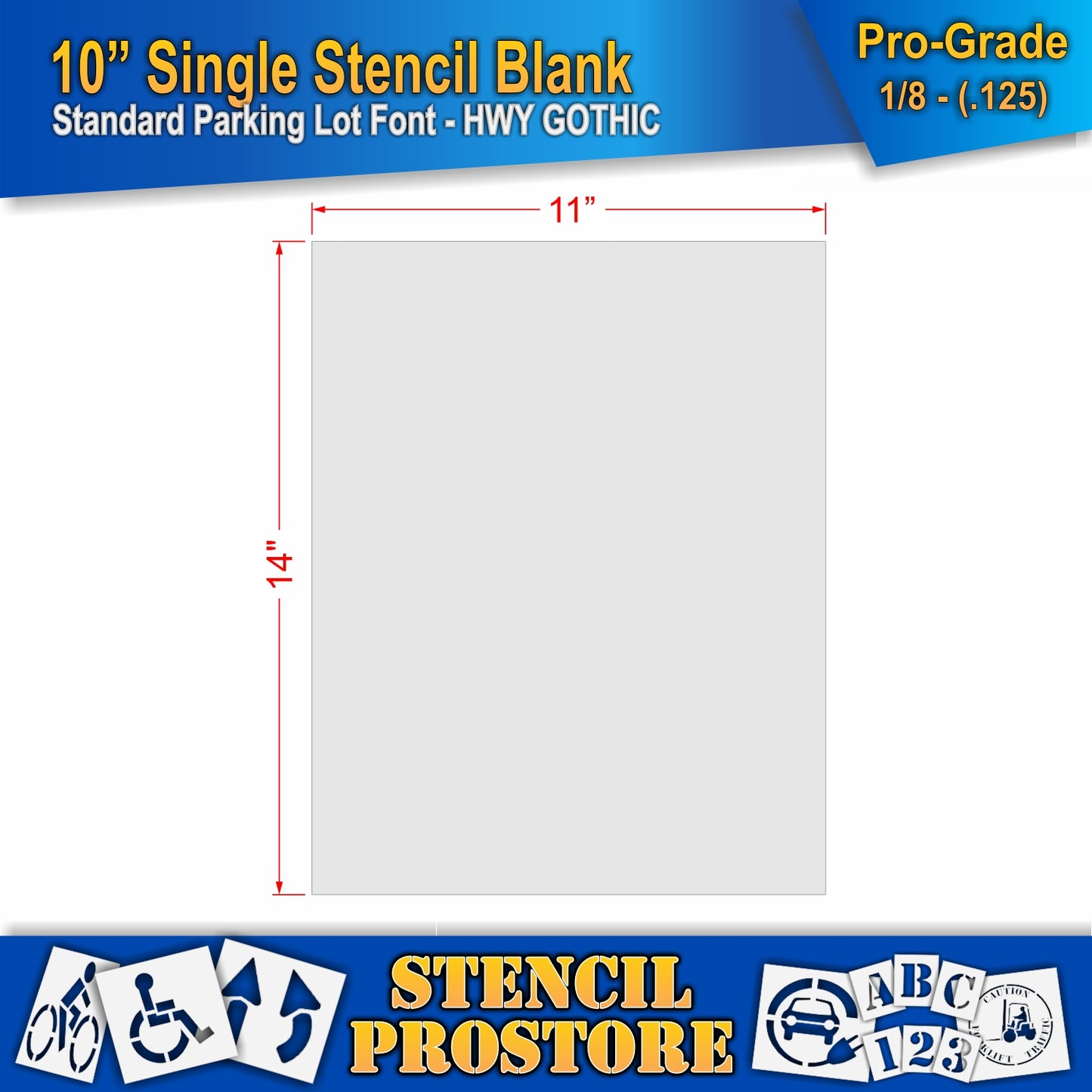 10" Number Kit Stencil