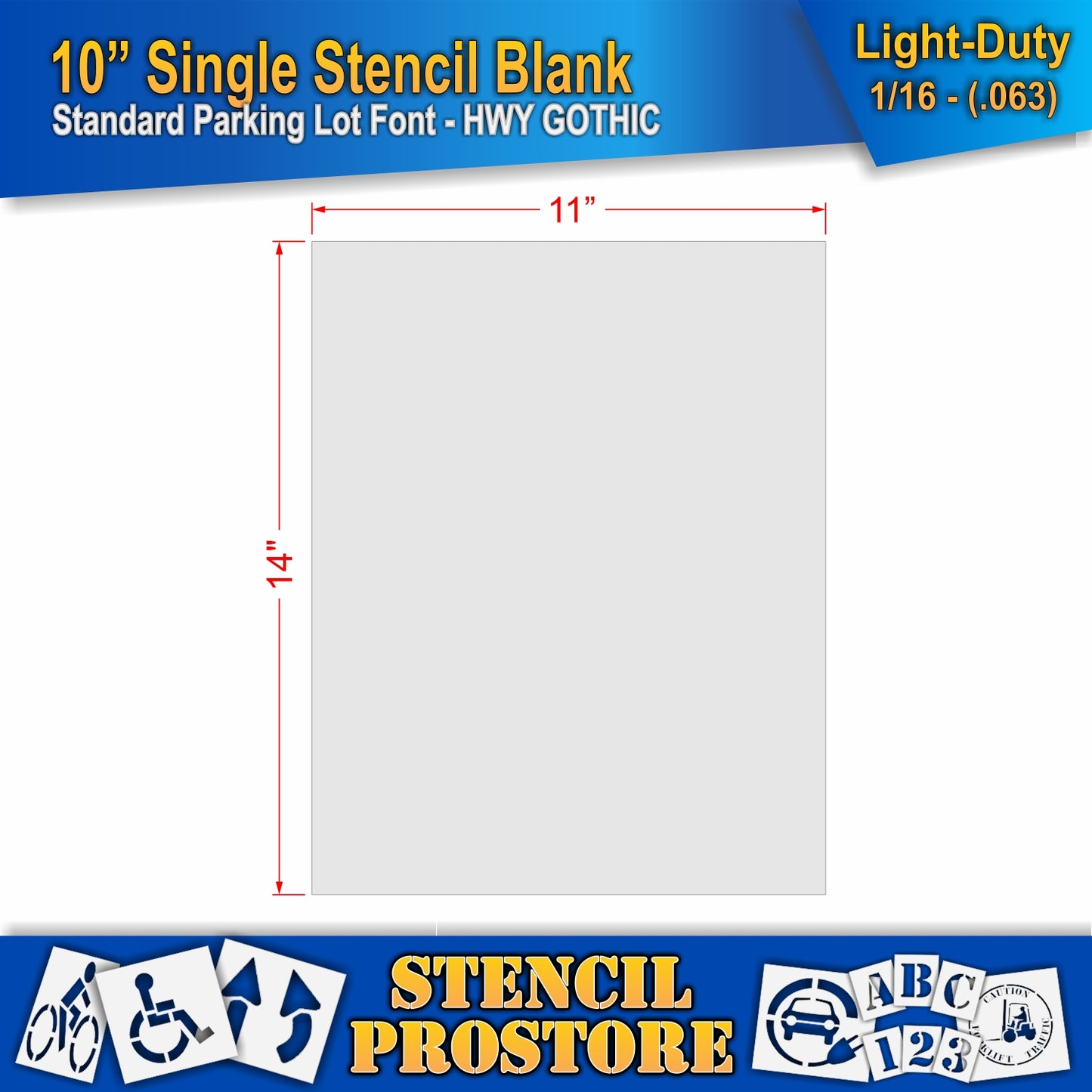 10" Number Kit Stencil