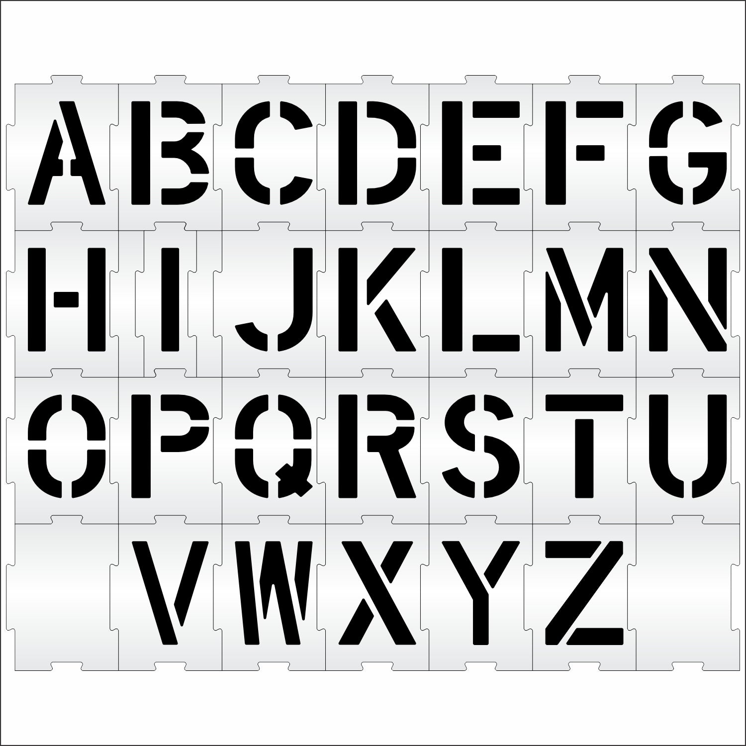 full kit A-Z interlocked