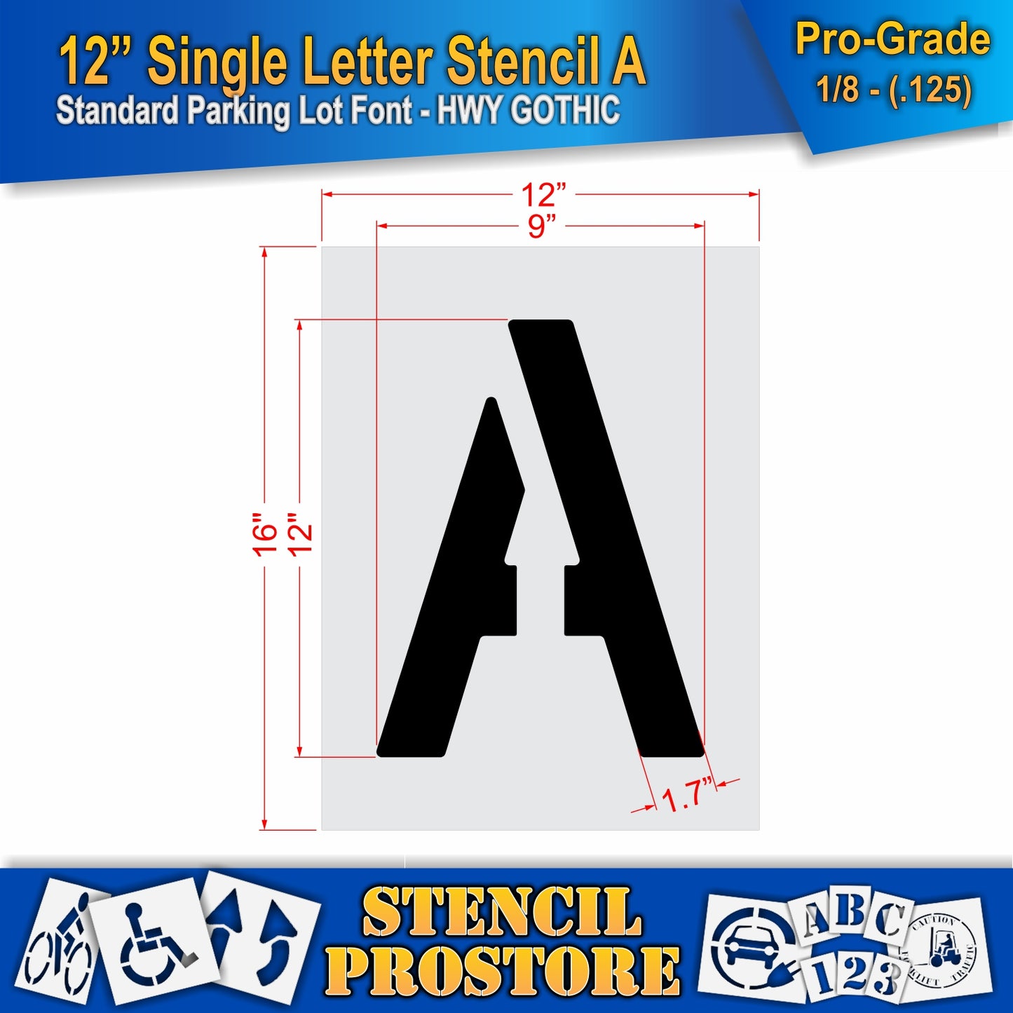 12" Alphabet Kit Stencil