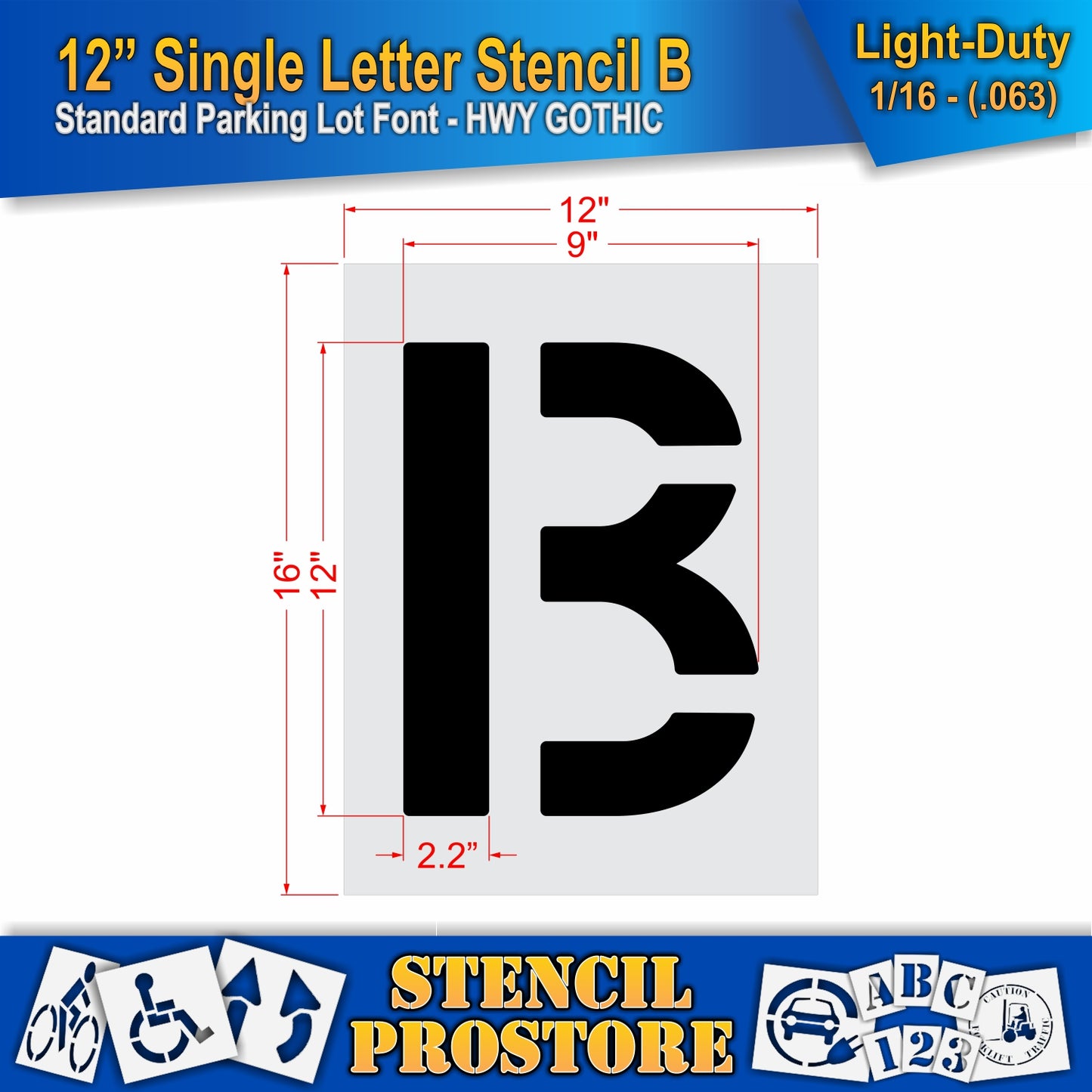 12" Alphabet Kit Stencil