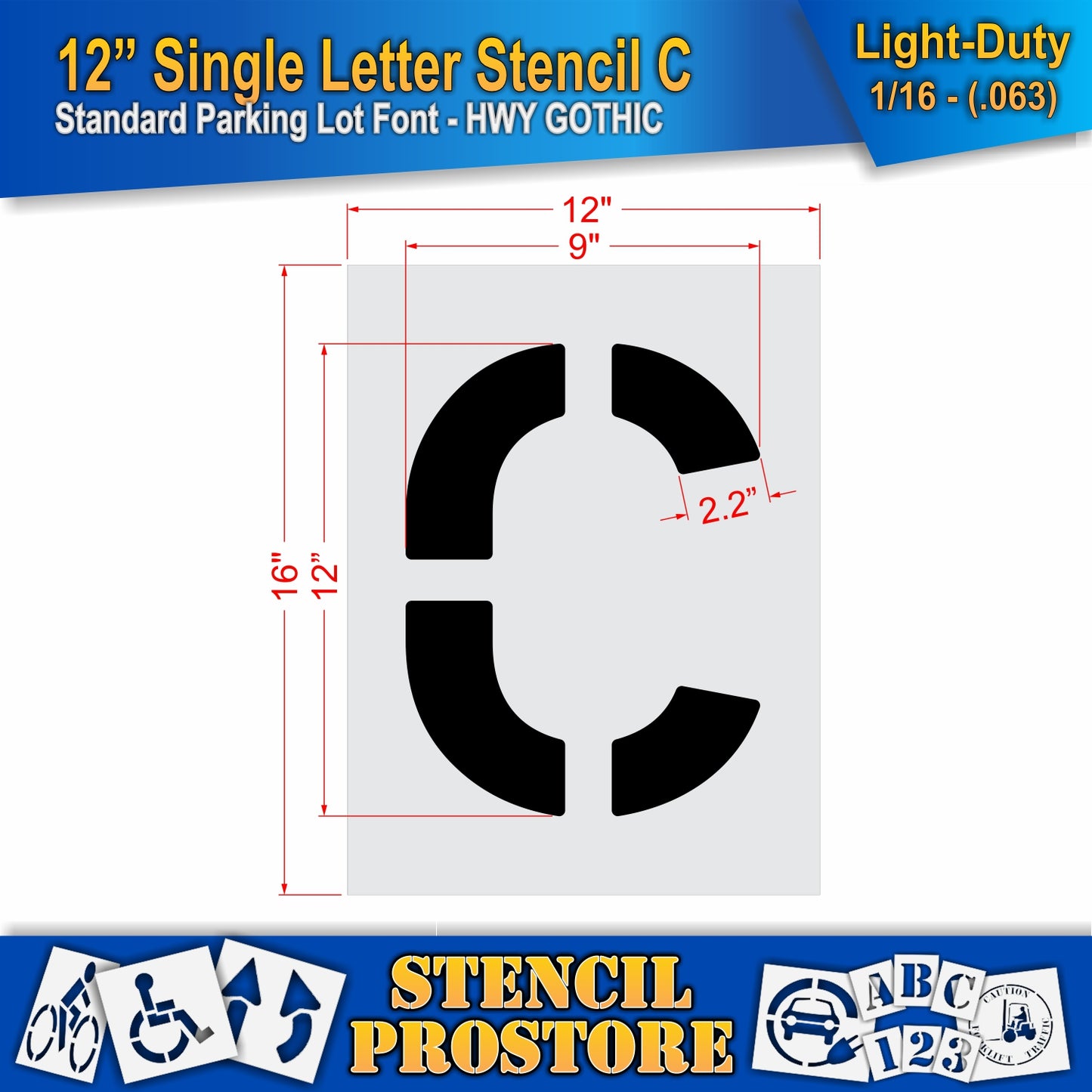 12" Alphabet Kit Stencil