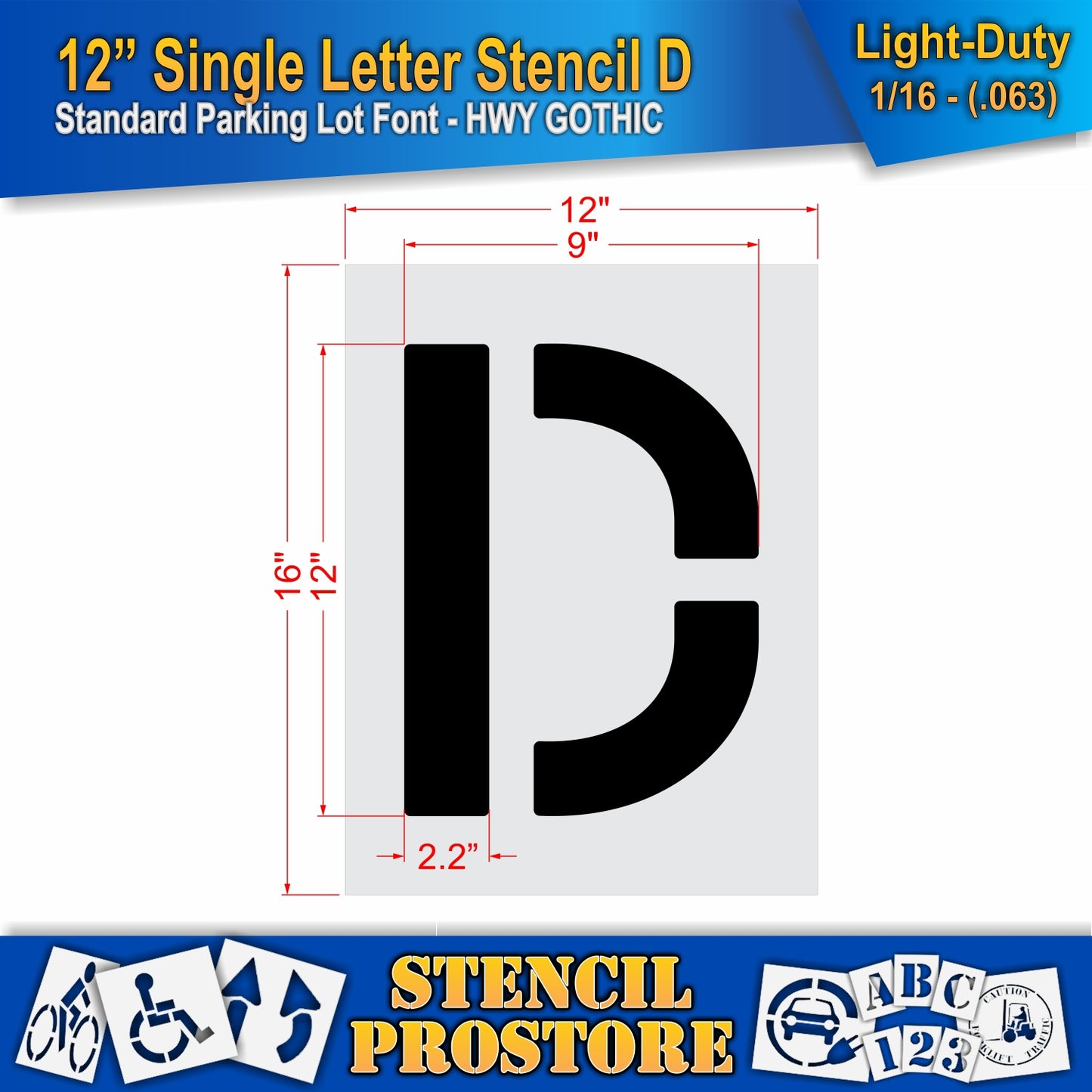 12" Alphabet Kit Stencil
