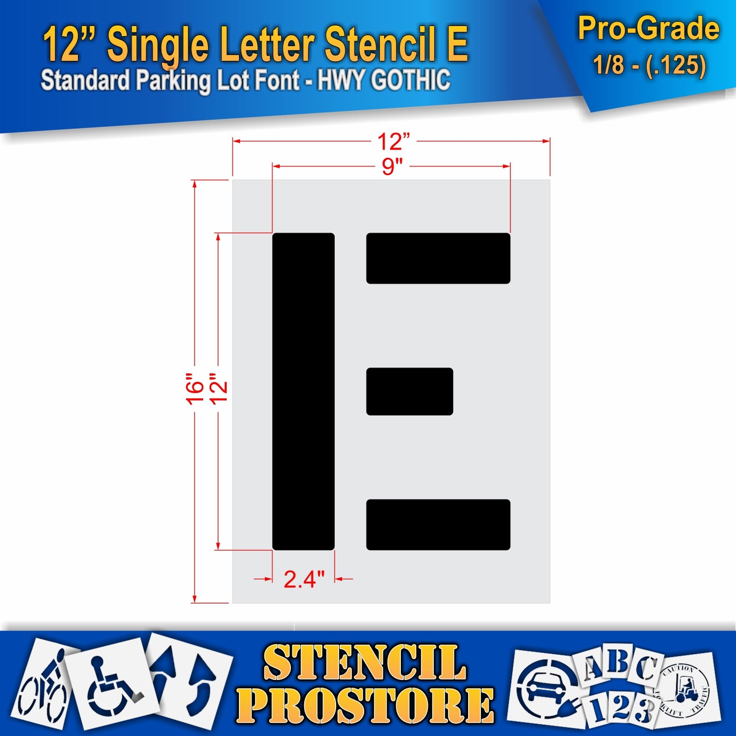 12" Alphabet Kit Stencil